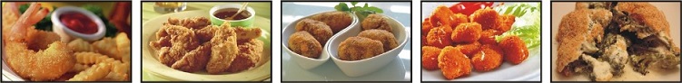 Mantar pane, simit susamla, avcı böreği paneleme, kabak pane, peynir pane, mozarella pane, unlama bulama